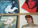 4 VINTAGE LP'S DAVID BOWIE HUNKY DORY, ALADDIN SANE, ELTON JOHN & THE DOORS HITS