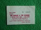 BOB MARLEY: A VINTAGE TICKET STUB-SHOW IN BARCELONA SPAIN,1980-VINTAGE TO FRAME