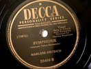 Marlene Dietrich  - Lili Marlene / Symphonie 78 Decca 23456 Misprint 1945  EX