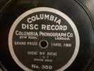 1903 early Columbia 78rpm shellac one-sided record - Will F. Denny