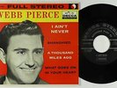 C&W Bopper EP - Webb Pierce - I Ain't Never - Decca - VG++ mp3