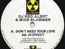 DJ Red Alert & Mike Slammer - Don't Need Your Love / In Effect 12'' Vinyl RAR003