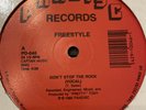 Freestyle - Don't Stop The Rock (12” Vinyl VG+ Clean )1989 Electro Breaks Rap