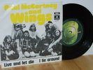 PAUL MCCARTNEY And WINGS - Live And Let Die DANISH PS Picture Sleeve 7'' 45