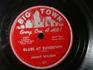 JIMMY WILSON A WOMAN IS TO BLAME 78 RECORD BLUES AT SUNDOWN
