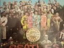 the beatles,st peppers vinyl album 1967 yellow parlophone with cutouts