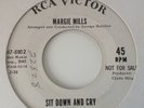 MARGIE MILLS - YOU'LL KNOW I'M AROUND / ST DOWN AND CRY- RCA PROMO 8802.