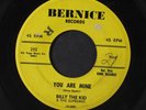 BILLY THE KID & SUPREMES: you are mine / be my love BERNICE 7