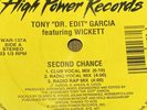 Tony Garcia-Second Chance / I Want You (12” Vinyl VG++Clean )New York Freestyle