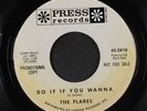 FLARES: the monkey walk / do it if you wanna Press Records (2) 7