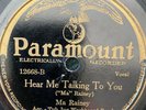 Paramount 12668 Ma Rainey w Jug Band HEAH ME TALKIN' TO YOU Blues 78 rpm E 1928