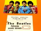 THE BEATLES (MEMORABILIA) TICKET OF ROME CONCERT(TEATRO ADRIANO) + RARE POSTCARD