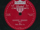 78tk-R&B vocal group-UNITED 180-Five Cs-(Goody Goody/My Heart's Got the Blues)
