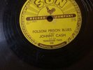 1955 SUN SHELLAC 78 (#232) JOHNNY CASH folsom prison blues /so doggone lonesome