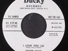 TENDER TONES: i love you so / just for a little while DUCKY 7