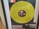 U2 Yellow Vinyl LP disc Framed The Joshua Tree