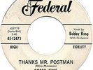 BOBBY KING Thanks Mr. Postman - Two Telephones - WLPromo VG+ R&B Soul Popcorn 45