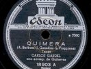 CARLOS GARDEL -VOC- -TANGO ARGENTINO- Trago Amargo / Calle Schellack 78rpm S3930