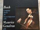Maurice Gendron Complete suites for unaccompanied cello Bach Philips 835 272