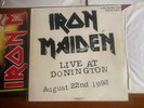 IRON MAIDEN ORIGINAL LIVE AT DONNINGTON 3 X VINYL LPS + PROMO POSTER