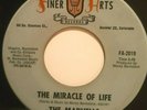 45 RPM, SWEET SOUL, THE MARVELLS.THE MIRACLE OF LIFE / WHAT ABOUT THE MOUNTAIN?