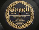 LADD'S BLACK ACES: Aggravatin' Papa/Sweet Lovin' Mama GENNETT 5023 78 rpm