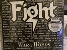 Fight War Of Words Rare Rsd Blk/Wht Splatter Vinyl 1500 Made W/ Rob Halford New