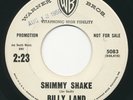 Rockabilly 45 - BILLY LAND Shimmy Shake / Four Wheels WB Wlp Joe South HEAR