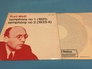 ASD 2390  HMV Test Pressing Press Stereo LP  Kurt Weill Symphony Bertini