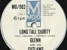GLENN & THE OUTLAWS 45: LONG TALL SHORTY/DON'T ASK. AUSSIE MOJO MO/002 GOOD 1964