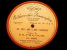 (10) DR. HESS AND CLARK PROGRAMS TRANSCRIPTION 16'' RECORDS VETERINARY MERCHANTS