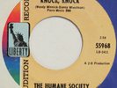 HUMANE SOCIETY Knock Knock LIBERTY 45 garage psych punk HEAR