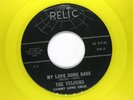 VELOURS Doo Wop YELLOW WAX 45rpm Honey Drop b/w My Love Come Back HEAR