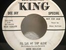ROCKABILLY 45 RPM,MOON MULLICAN, SEVEN NIGHTS TO ROCK / ILL SAIL MY SHIP ALONE