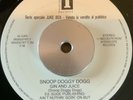 Snoop Doggy Dog - Gin & Juice 1993  Death Row Italian Jukebox only Rap 45 NM