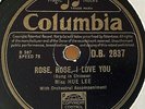 MISS HUE LEE : ROSE, ROSE, I LOVE YOU / AN AUTUMN MELODY. UK.78.rpm