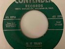 Doo Wop R&B 45 THE SAXONS Is It True?/Rock & Roll Show Contender HEAR Hollywood