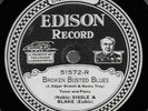 EDISON BLACK BLUES & JAZZ  NOBLE SISSLE - EUBIE BLAKE 1925 EDISON 51572