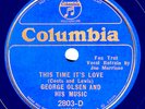 Columbia #2803-D: George Olsen Or.-This Time It's Love/Bless Your Heart E+ clean