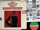 ORNETTE COLEMAN SHAPE OF JAZZ TO COME ATLANTIC P-6004A Japan VINYL LP