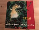 Nirvana all apologies rape me 12” vinyl with 2 original art prints excellent