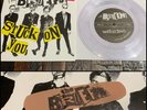THE BRIEFS Stuck On You 7” Clear Vinyl w/ Band Aid-punk epoxies exploding hearts