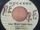 Reggae 45 - The Heptones - Love Wont Come Easy - Rockers Dub