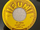 Rockabilly 45 JOHNNY CASH - Hey Porter - Sun