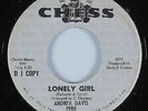 1966 CHICAGO NORTHERN SOUL - ANDREA DAVIS - LONELY GIRL - 1 SIDED CHESS DEMO 45