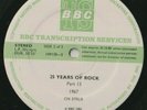 BBC TRANSCRIPTION 25 YEARS OF ROCK 67 - 68 HENDRIX BEATLES PINK FLOYD