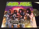 OVERKILL - TAKING OVER LP RARE 1987 US PRESS PROMO W/ INNER HEAVY THRASH METAL