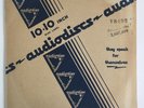 10” AUDIODISC BLUE LABEL BLANK RECORDING DISCS- SET OF 6 ACETATE HOME RECORDING