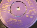 Elvis Presley Heartbreak Hotel Vinyl Record. 45. Hmv Purple Gold