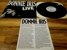 DONNIE IRIS Live At The Paradise (1981 Vinyl LP Record) NM